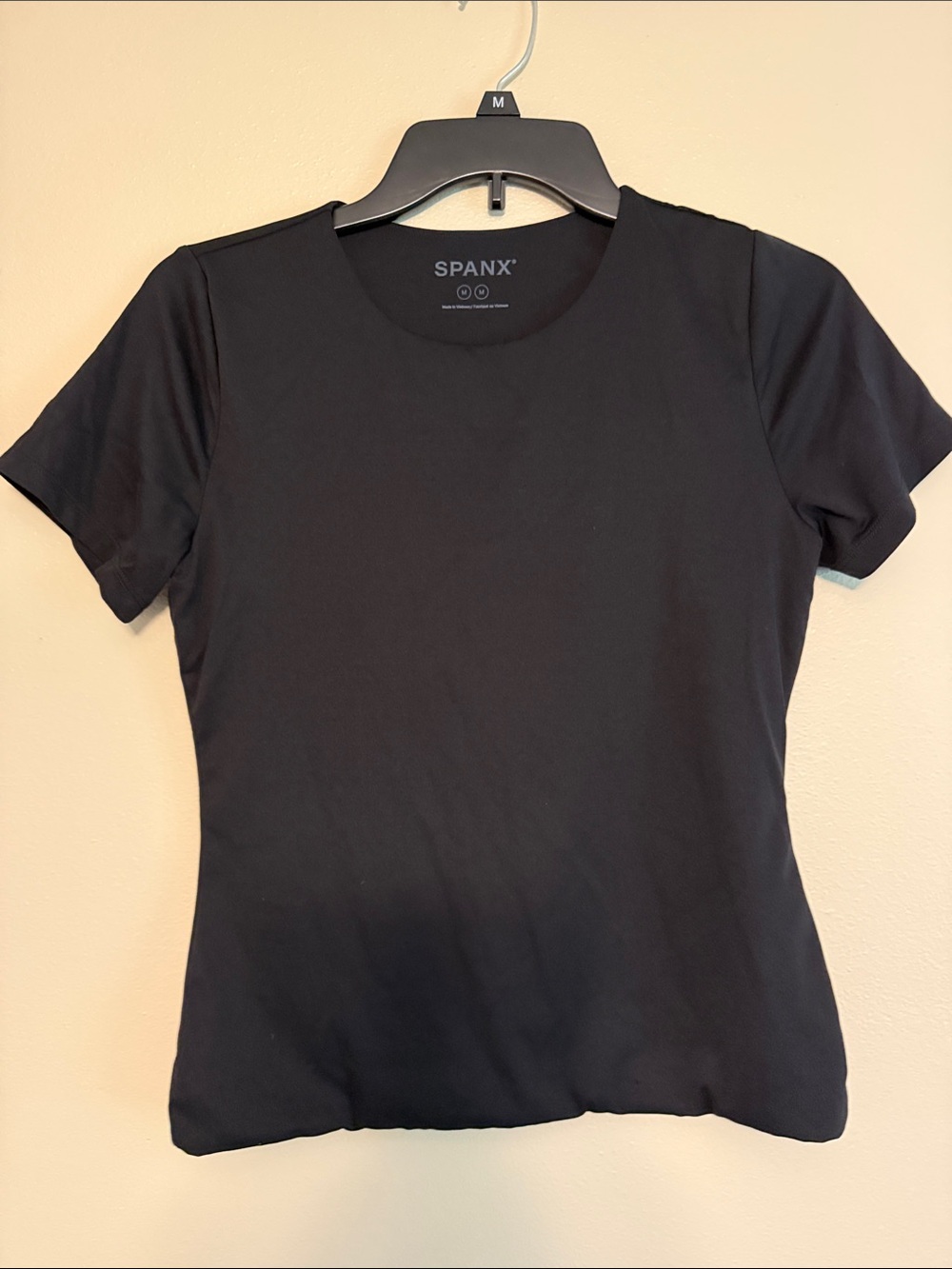 SPANX Black Short Sleeve Slim Tee